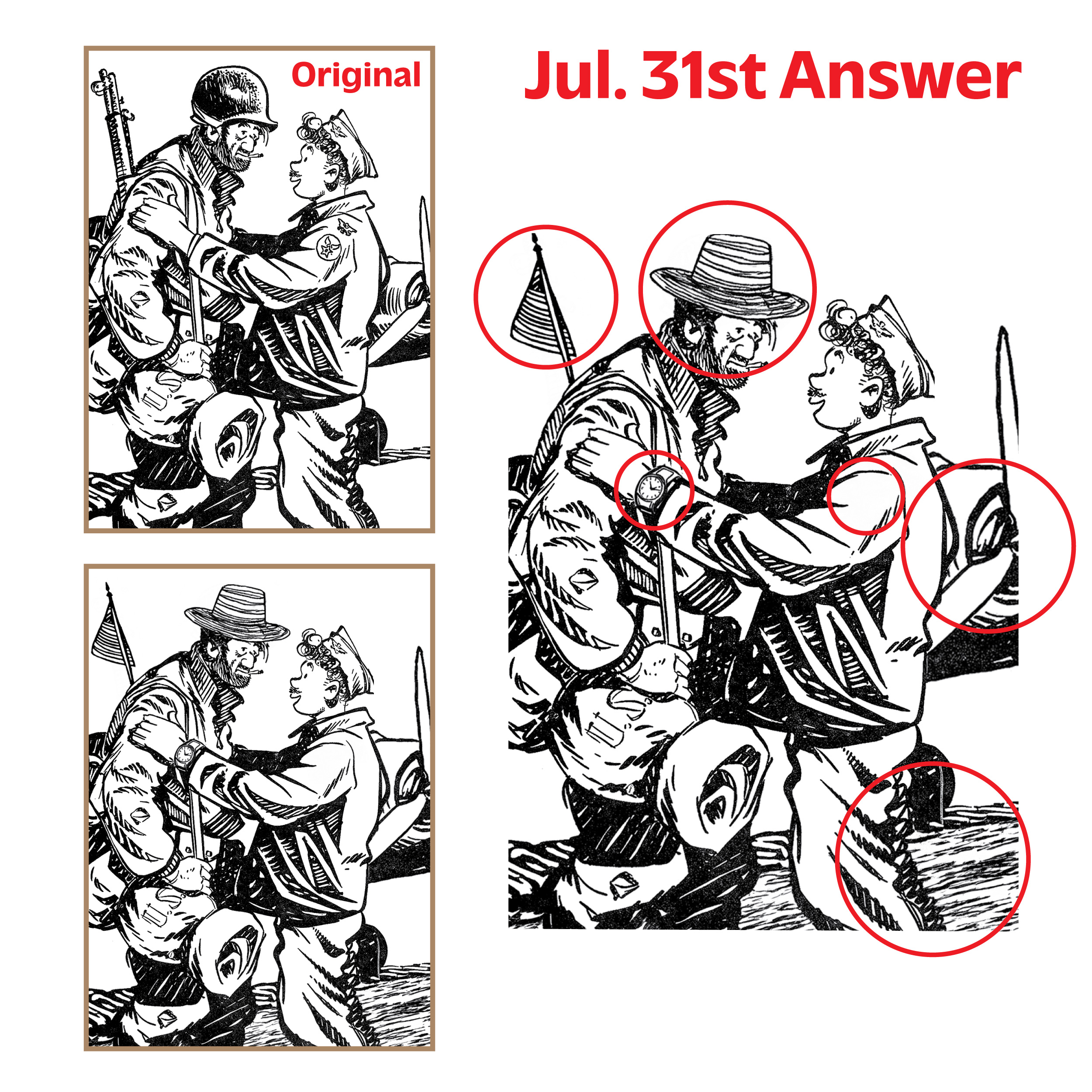 July 31st answer