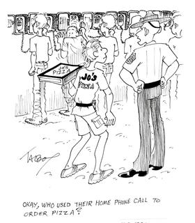 Who ordered pizza?
