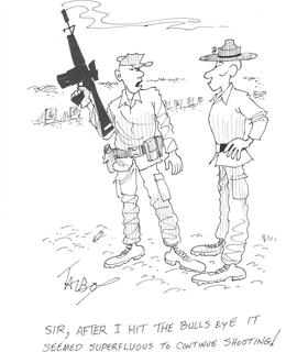 After bullseye to continue seems superfluous