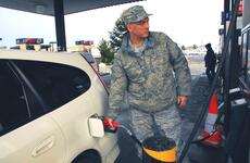 AAFES gas station at Misawa Air Base