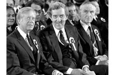 The U.S. delegation to the memorial service was headed by President Jimmy Carter, Secretary of State Edmund Muskie and Ambassador to Japan Mike Mansfield.