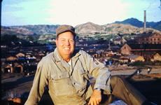 Master Sgt. Thomas Hutton poses in South Korea in 1952 during the Korean War.