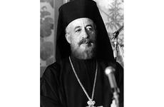 Archbishop Makarios, the president of Cyprus, talks to reporters in Tokyo in November, 1970.