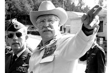 Lewis Millett describes his Korean War experiences during a 1975 visit to Osan Air Base.