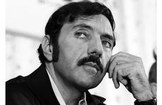 "The Exorcist" author William Peter Blatty at a news conference in Tokyo in 1974.