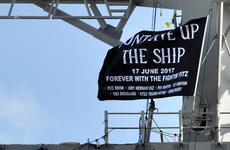USS Fitzgerald has unveiled a commemorative flag honoring the seven sailors 