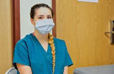Pfc. Victoria Tolley, an Eighth Army soldier who tested positive for the coronavirus in late March.