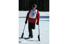 Kirk Bauer, executive director of Disabled Sports USA, takes to the ski slopes.