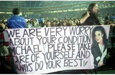 Concerned fans have a message for Michael Jackson as he kicks off the Japan portion of the HIstory tour at the Tokyo Dome.
