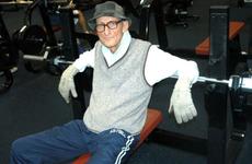 Gilbert Graak, 75, works out every day in the Samurai Fitness Center at Yokota Air Base, Japan. A resident of nearby Fussa, he also stops off at the library to read the newspaper and hits the commissary before riding back home on his bicycle.