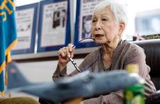Toshi Cooper reflects on her time at Stars and Stripes during an interview at Hardy Barracks in Tokyo on June 29, 2015.