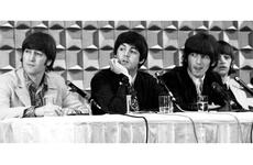 John Lennon, Paul McCartney, George Harrison and Ringo Starr meet the press in Tokyo in 1966.