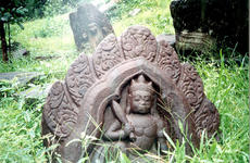 Many stone carvings at Angkor temples are missing or broken, the result of exposure to nature and looters seeking saleable artifacts.