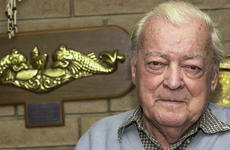 Lloyd "Pete" Bucher, the former commanding officer of the USS Pueblo, at his home in California in February, 2000.