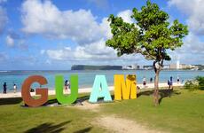 Locals and tourists relax at Ypao Beach in Tamuning, Guam, Dec. 10, 2022.