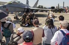 People attend the Friendship Day festival at Marine Corps Air Station Iwakuni, Japan, May 5, 2016.