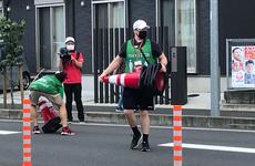 Over the course of the Olympics cycling event July 24-25, 2021, about 50 service members from Camp Zama volunteered to set up barriers and keep the 18 miles of roadway clear and safe.