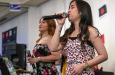 Street Beat performs during a festival at Kunsan Air Base, South Korea, May 19, 2022.  U.S. Forces Korea did away with its mask policy in April but allowed garrison commanders the option to require them in high-traffic areas.