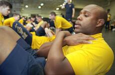 This is the third year sailors are participating in a once-per-year physical fitness assessment, which the Navy required to cut down on the risk of spreading COVID-19.