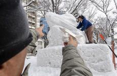 Sapporo Snow Festival in Japan.