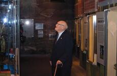 Retired Command Sgt. Maj. Bennie Adkins takes a tour of the Vietnam War exhibit at the National Infantry Museum Sept. 4. Adkins will receive the Medal of Honor during a ceremony at the White House Sept. 15 for his actions during combat near Camp A Shau, Vietnam, March 9-12, 1966.