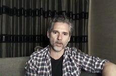 Actor Eric Bana talks to troops about his many film roles, including "The Hulk" and "Black Hawk Down," during an online session organized by the USO, Wednesday, Oct. 13, 2021.