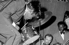 James Brown, onstage at Yongsan Garrison in June, 1968.