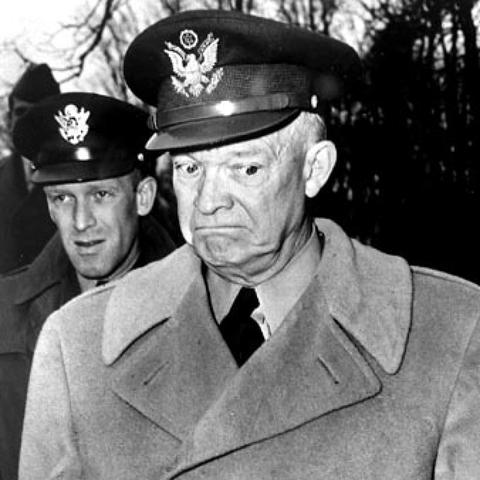 Eisenhower thinking, "I'll be darned."