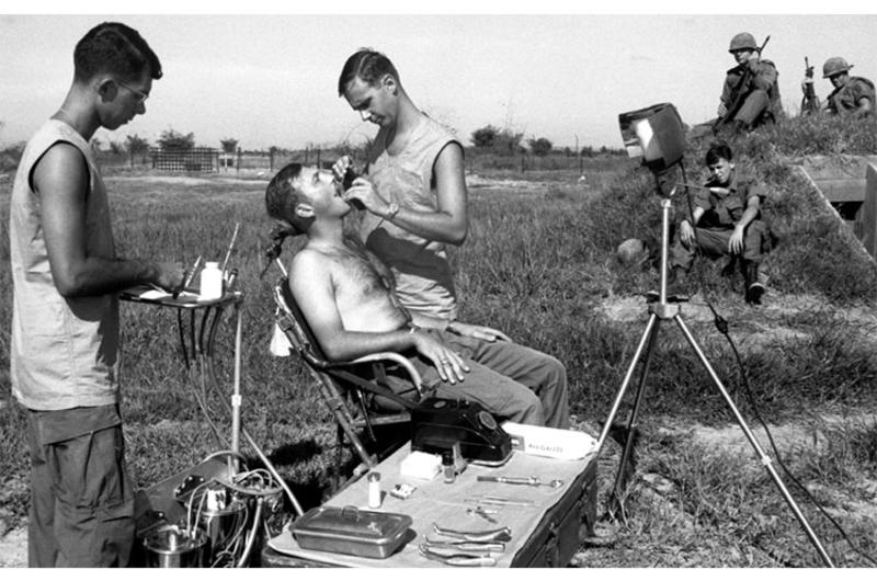 Big Red One defensive perimeter in Vietnam