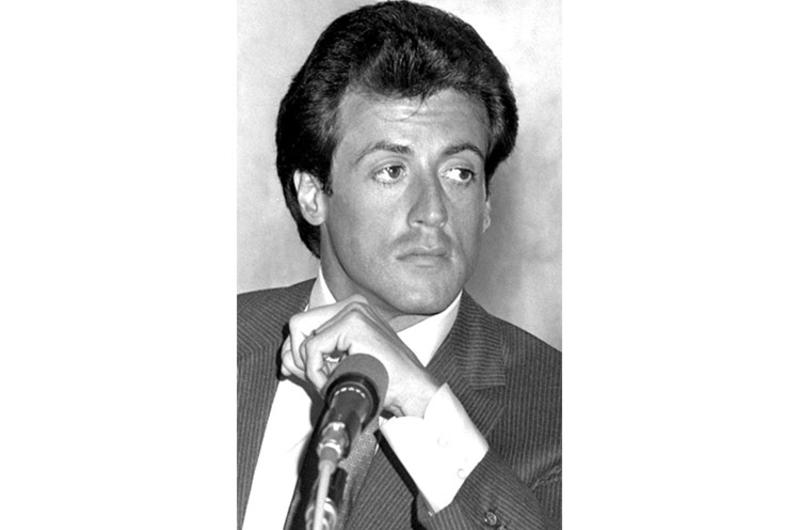 Sylvester Stallone at a Tokyo press conference in June, 1981.