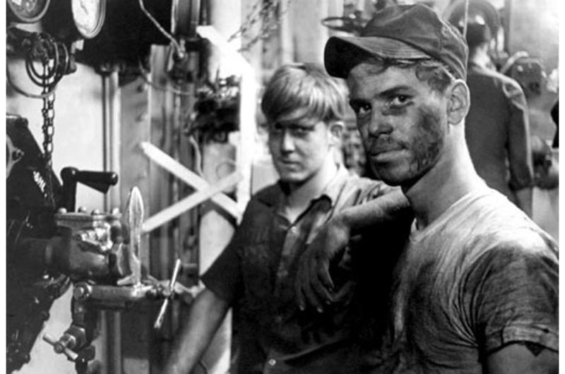 USS Richard B. Anderson ''snipes,'' Firemen Tommy Cason and Greg Rankin.