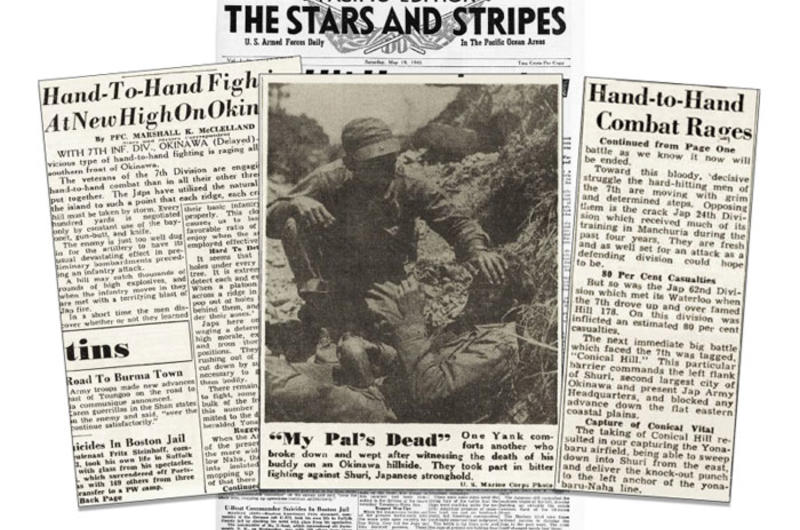 Stars and Stripes front page for May 19, 1945 - Pacific Editions