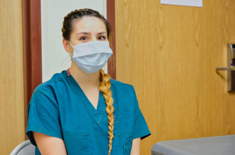 Pfc. Victoria Tolley, an Eighth Army soldier who tested positive for the coronavirus in late March.