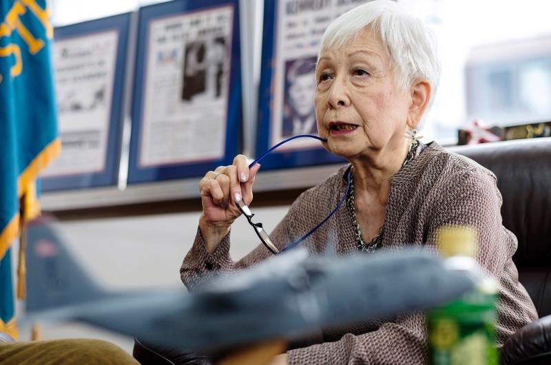 Toshi Cooper reflects on her time at Stars and Stripes during an interview at Hardy Barracks in Tokyo on June 29, 2015.