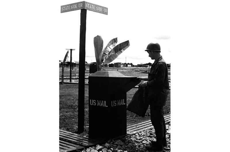 Mail pickup at Tay Ninh in 1968.