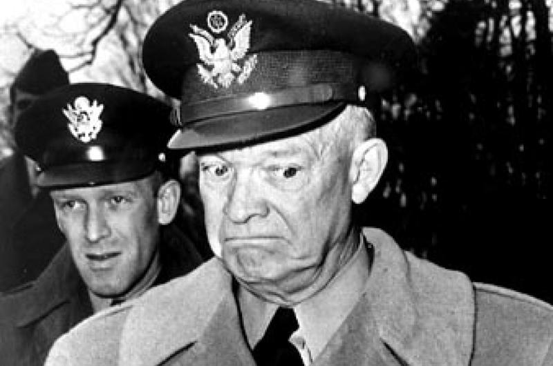 Eisenhower thinking, "I'll be darned."