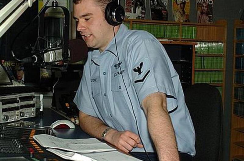 Petty Officer 3rd Class Christian Garzone was featured as the wisecracking undesignated airman in the PBS documentary “Carrier.” He&#39;s now the morning deejay for Eagle 810.