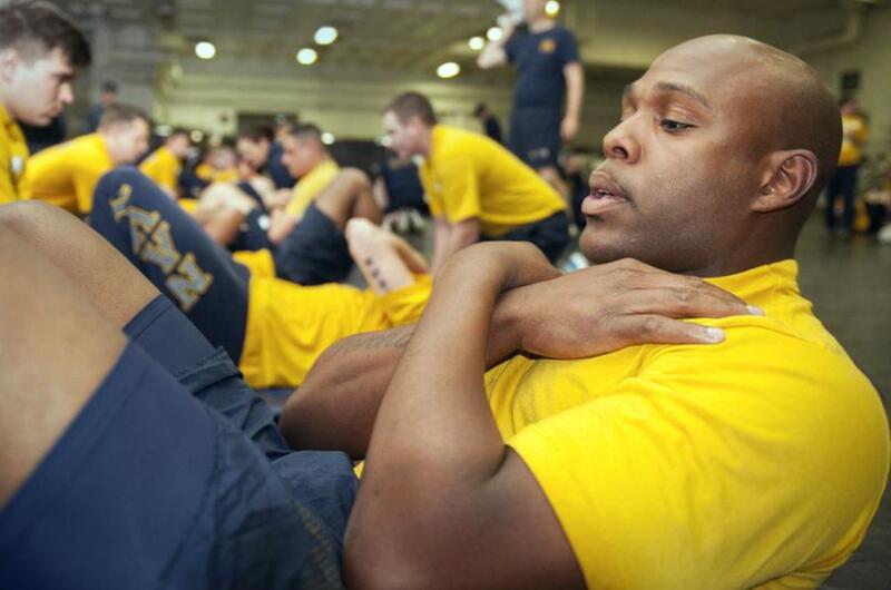 This is the third year sailors are participating in a once-per-year physical fitness assessment, which the Navy required to cut down on the risk of spreading COVID-19.