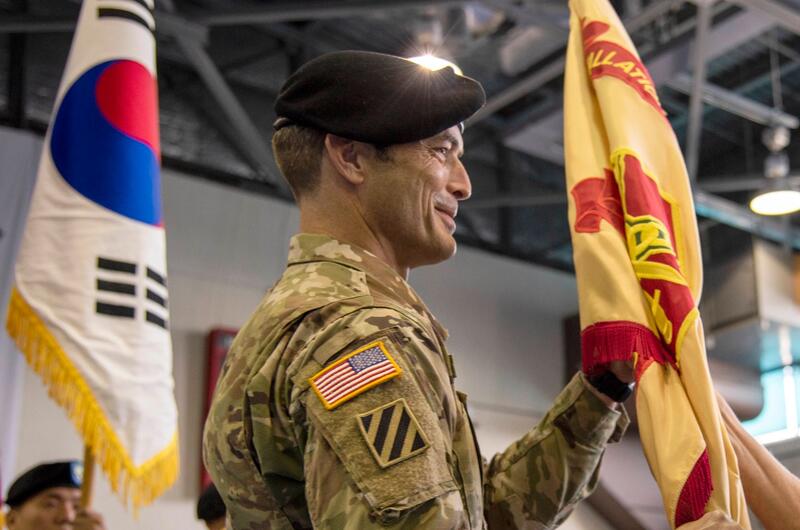 Col. Edward Ballanco wrapped up his final assignment as U.S. Army Garrison Daegu’s commander at Camp Walker, South Korea, Monday, July 12, 2021.