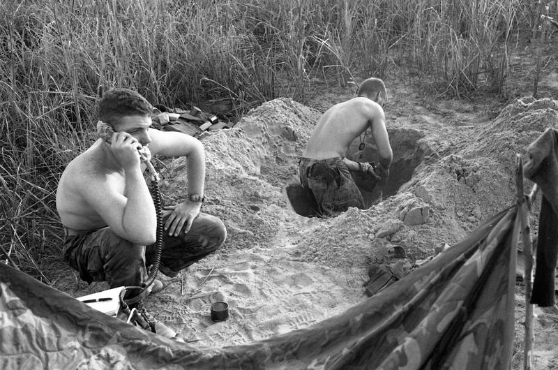The Marines of 1st Battalion, 1st Regiment, 1st Marine Division are taking part in Operation Pipestone Canyon, aimed at clearing the Communists off their haven, Go Noi Island, 10 miles south of Da Nang and five miles inland from Hoi An.