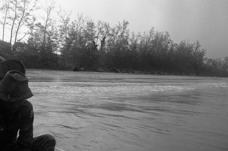 Shots of Mike Force as it rests on beach, preparing for another drive against the VC on Phu Quoc Island.