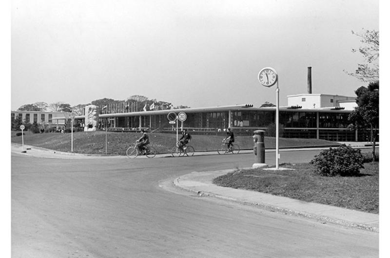 The 232 acres of rolling ground which once contained units for 870 families is now the new Olympic Village's temporary home for thousands of the world's finest athletes.