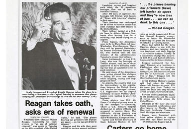 Front page from Jan. 22, 1981