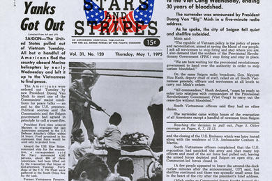 Front page from May 1, 1975