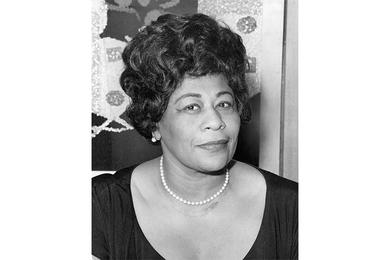 Ella Fitzgerald has been packing them in at Tokyo's Koseinenkin Hall with her "fellahs" from the Roy Eldridge Quartet.