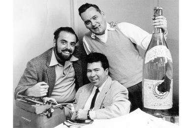 When a former co-worker returns to his old place of employment, a bottle of wine might be shared (after hours, of course) over stories about the good old days.