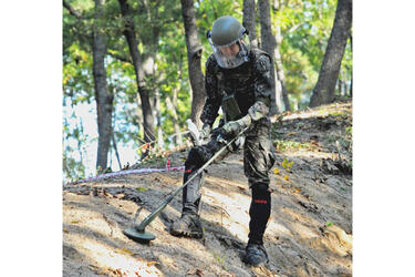 A South Korean soldier