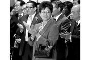 Philippine President Corazon Aquino in Tokyo in November, 1986.