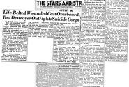Stars and Stripes front page on June 15, 1945 - Pacific Edition.